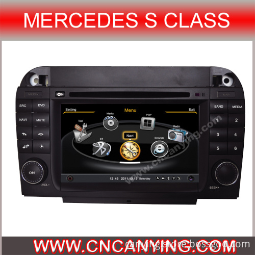 Special Car DVD Player for Mercedes S Class with GPS, Bluetooth. with A8 Chipset Dual Core 1080P V-20 Disc WiFi 3G Internet (CY-C220)